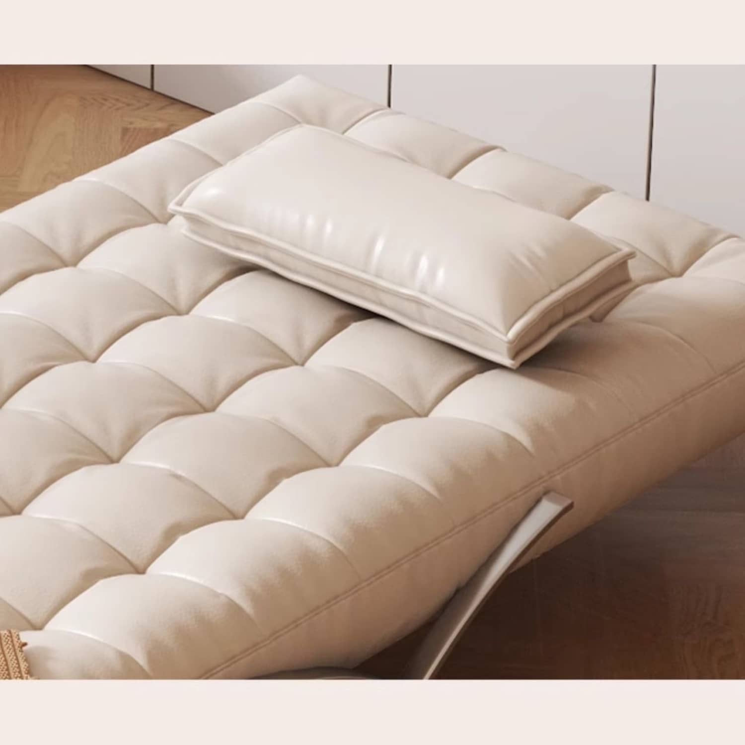 Modern Faux Leather Sofa Bed with Foam Filling - Minimalistic Futon for All Your Room fbby-1382