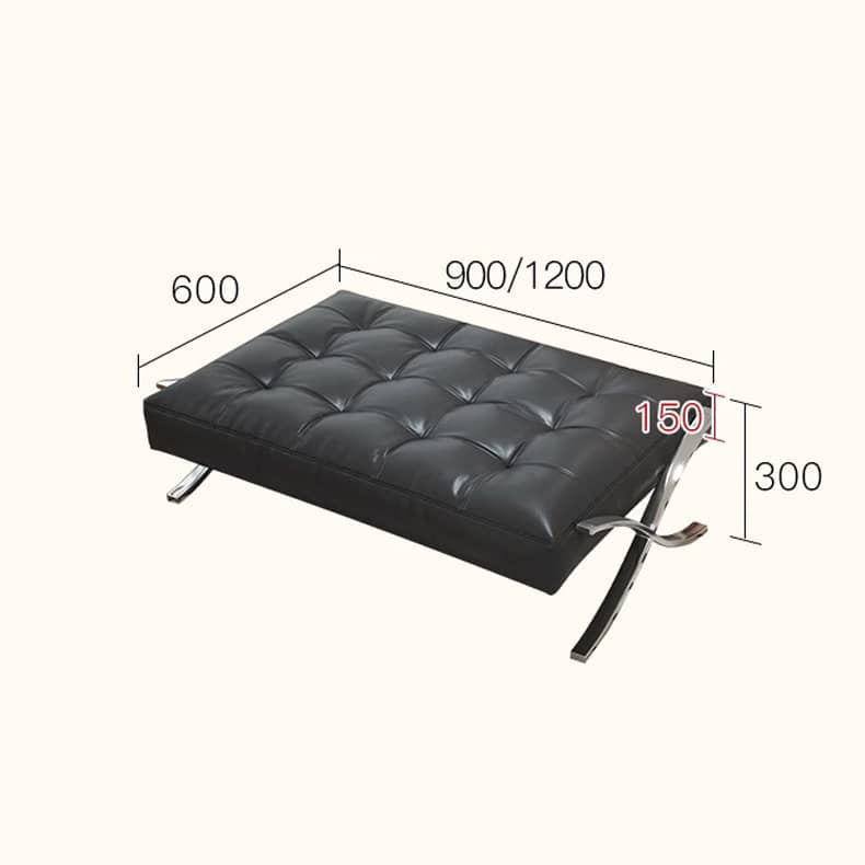 Modern Faux Leather Sofa Bed with Foam Filling - Minimalistic Futon for All Your Room fbby-1382