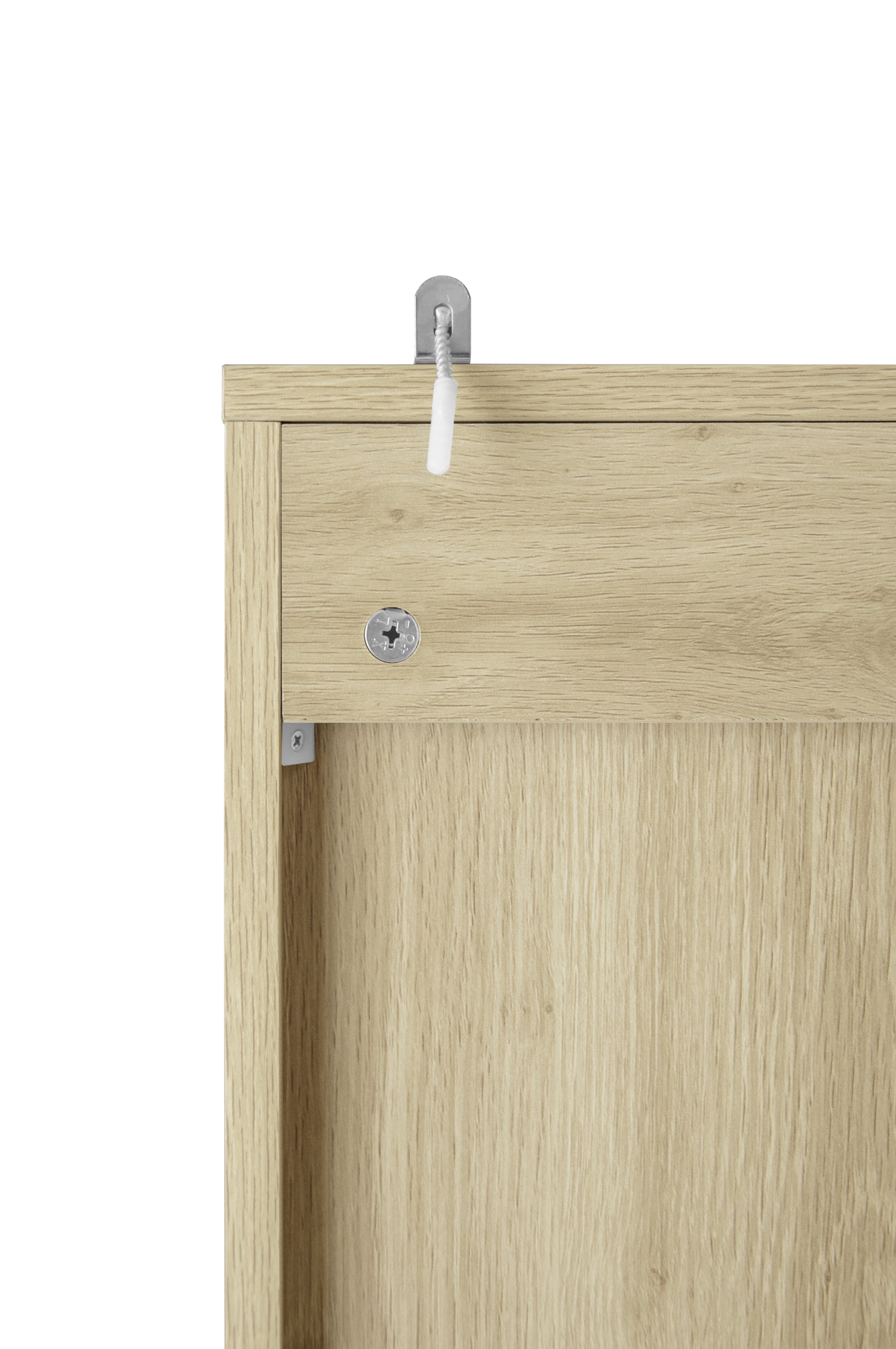 4 Door Cabinet, with 4 Adjustable Inner Shelves, Storage Cabinet