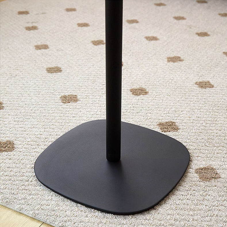 Elegant Natural Black Rubber Wood End Table for Modern Living Rooms fcp-1279