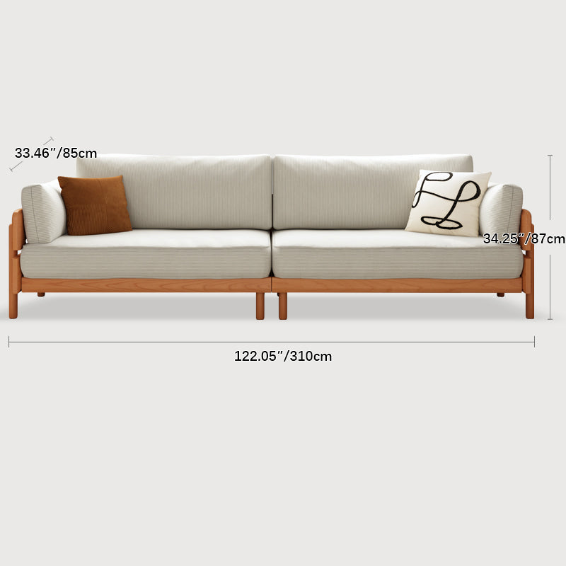 Modern Sofa Set with Cherry Wood Frame & Cotton Cushions - Perfect for LIvingroom fcp-1295