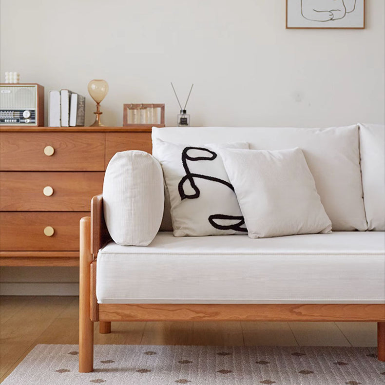 Modern Sofa Set with Cherry Wood Frame & Cotton Cushions - Perfect for LIvingroom fcp-1295