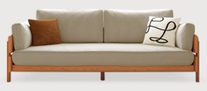 Modern Sofa Set with Cherry Wood Frame & Cotton Cushions - Perfect for LIvingroom fcp-1295