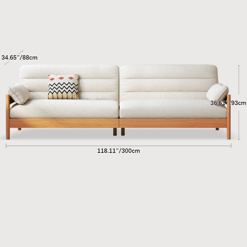 Modern Cherry Wood Sofa with Ash Wood Frame - Stylish and Durable Armchair Design for Living Room fcp-1299