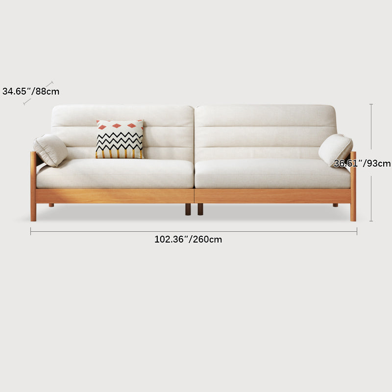 Modern Cherry Wood Sofa with Ash Wood Frame - Stylish and Durable Armchair Design for Living Room fcp-1299