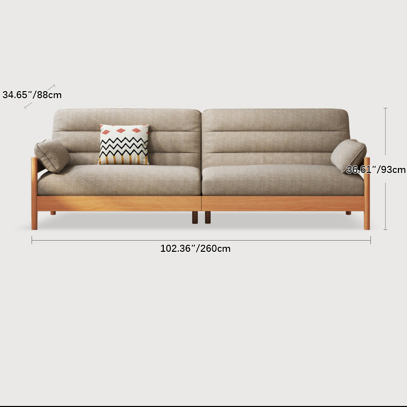 Modern Cherry Wood Sofa with Ash Wood Frame - Stylish and Durable Armchair Design for Living Room fcp-1299