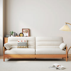 Modern Cherry Wood Sofa with Ash Wood Frame - Stylish and Durable Armchair Design for Living Room fcp-1299