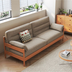 Modern Cherry Wood Sofa with Ash Wood Frame - Stylish and Durable Armchair Design for Living Room fcp-1299