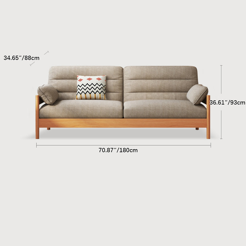 Modern Cherry Wood Sofa with Ash Wood Frame - Stylish and Durable Armchair Design for Living Room fcp-1299