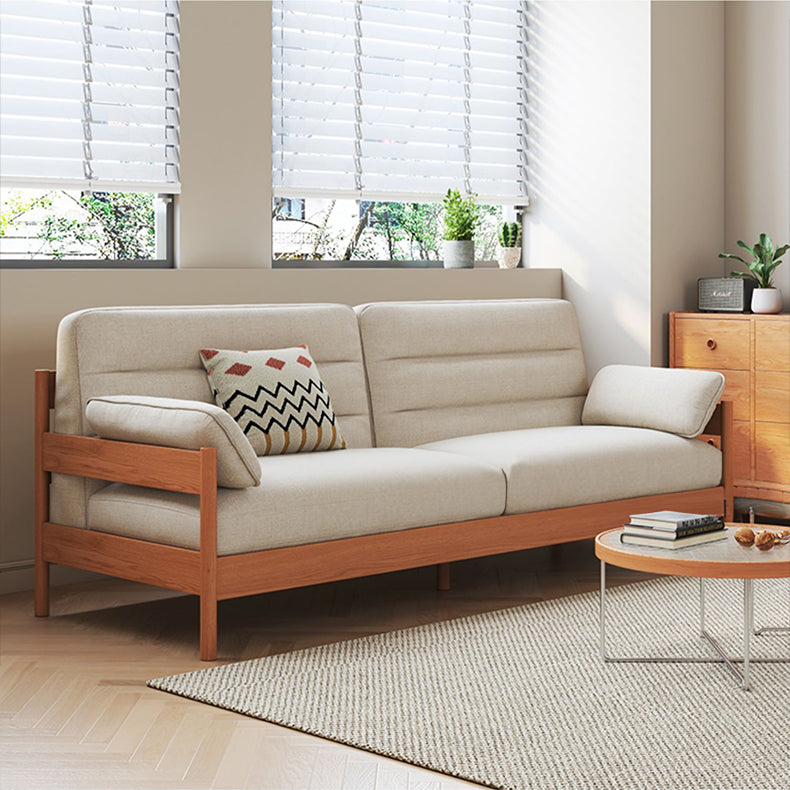 Modern Cherry Wood Sofa with Ash Wood Frame - Stylish and Durable Armchair Design for Living Room fcp-1299