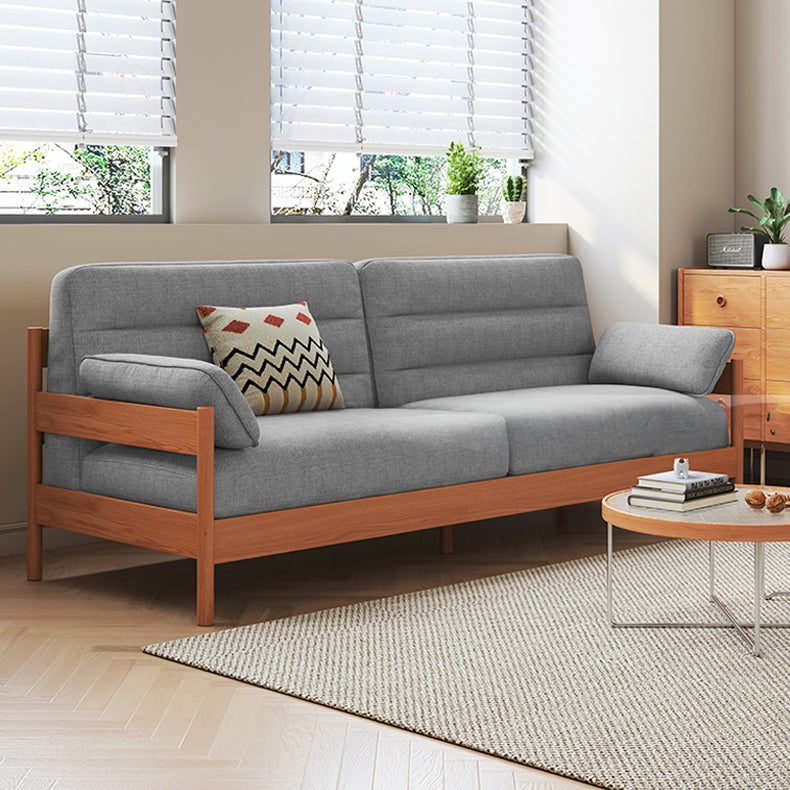 Modern Cherry Wood Sofa with Ash Wood Frame - Stylish and Durable Armchair Design for Living Room fcp-1299