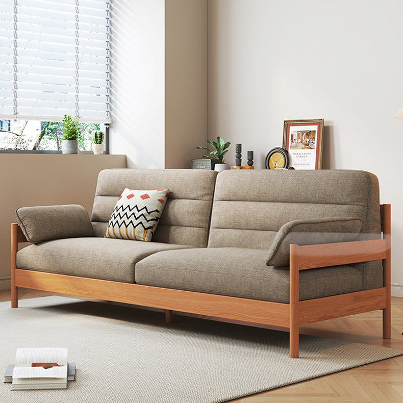 Modern Cherry Wood Sofa with Ash Wood Frame - Stylish and Durable Armchair Design for Living Room fcp-1299