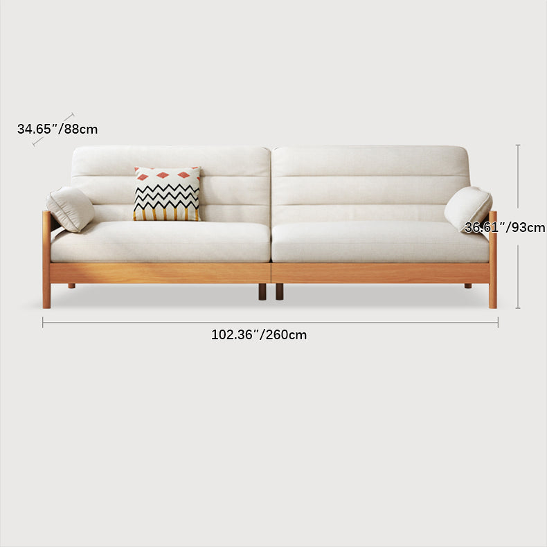 Modern Cherry Wood Sofa with Ash Wood Frame - Stylish and Durable Armchair Design for Living Room fcp-1299