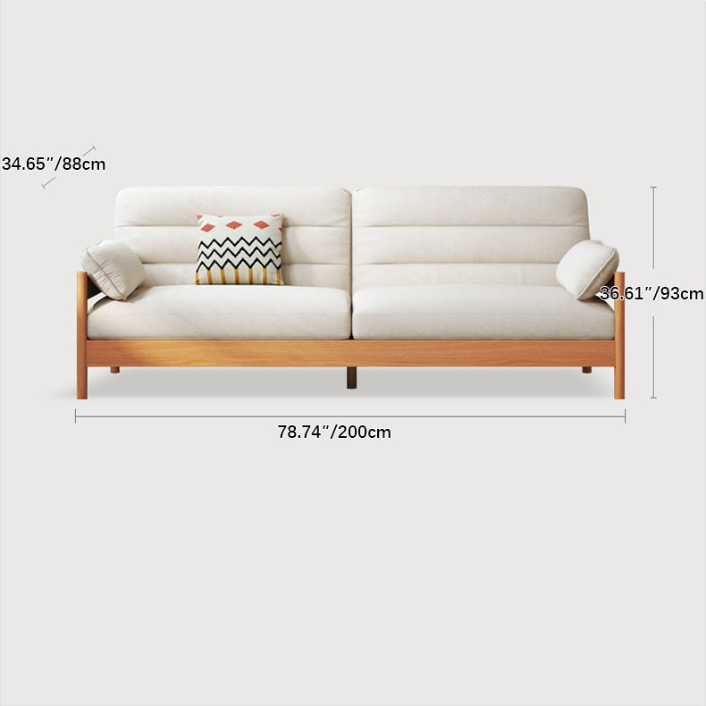 Modern Cherry Wood Sofa with Ash Wood Frame - Stylish and Durable Armchair Design for Living Room fcp-1299