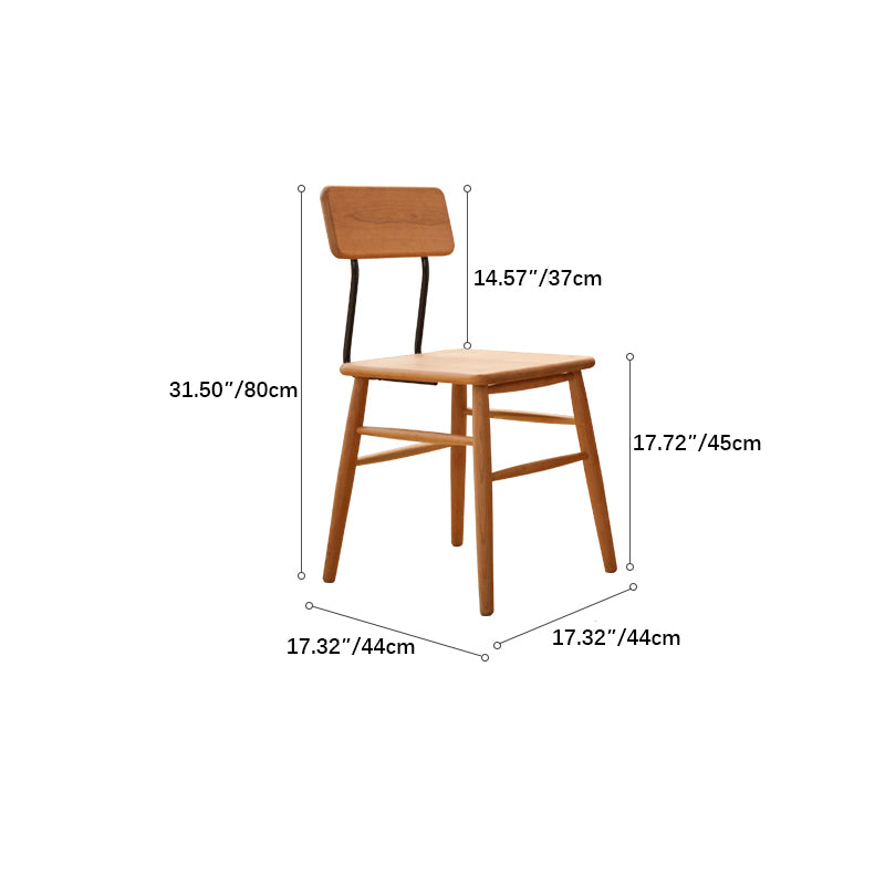 Modern Cherry Wood Dining Chair Set of 2 for Dining Room fcp-1303