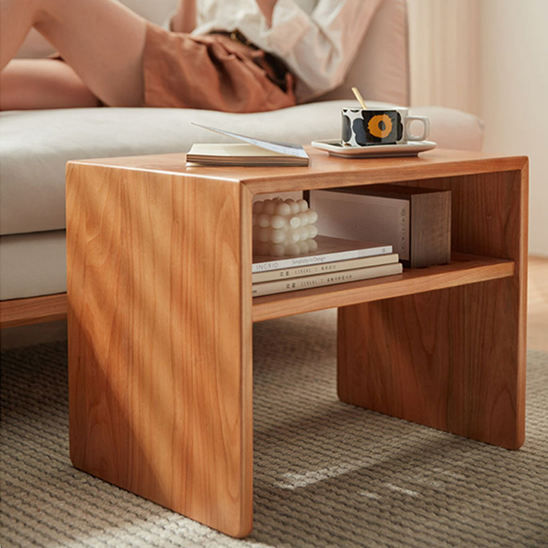 Exquisite Natural Cherry Wood End Table – Timeless Elegance for Your Home Decor fcp-1318