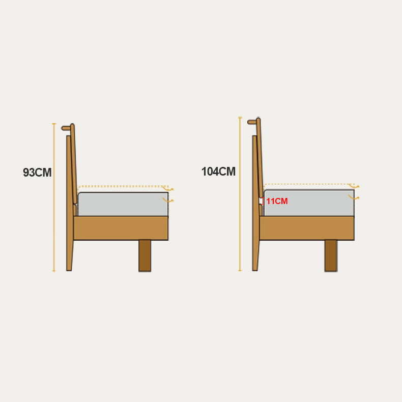 Modern Queen Size Cherry Wood Bed Frame - Stylish and Durable Design California King Size for Your Home fcp-1324