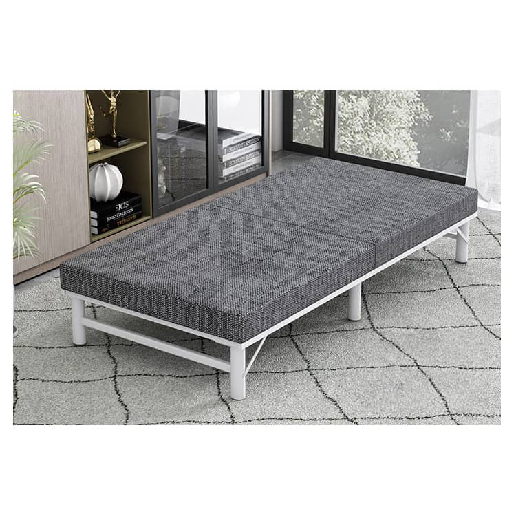 Luxurious Multi-Material Bed - Steel Frame with Laminated Wood & Bamboo Charcoal Foam fcsnm-903