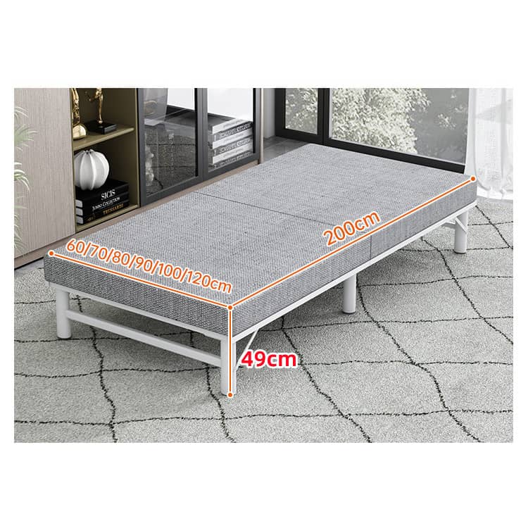 Luxurious Multi-Material Bed - Steel Frame with Laminated Wood & Bamboo Charcoal Foam fcsnm-903