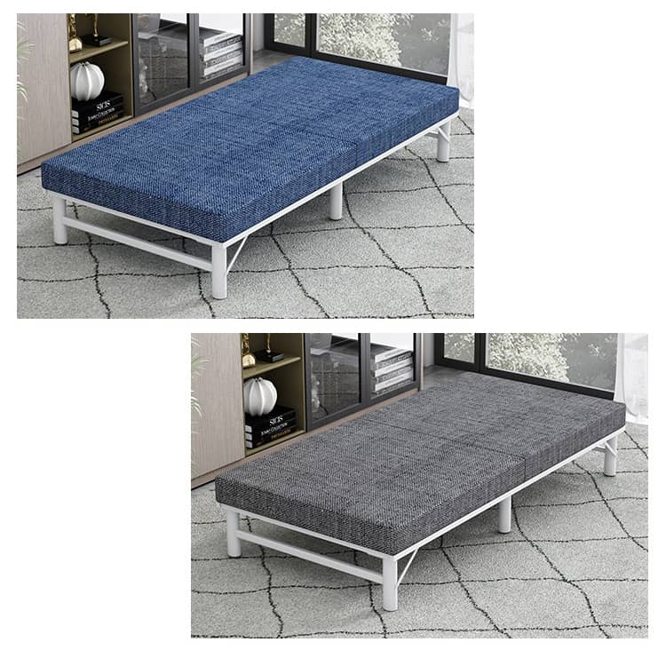 Luxurious Multi-Material Bed - Steel Frame with Laminated Wood & Bamboo Charcoal Foam fcsnm-903