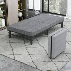 Modern Grey & Black Bed with Bamboo Charcoal Foam and Laminated Wood fcsnm-904