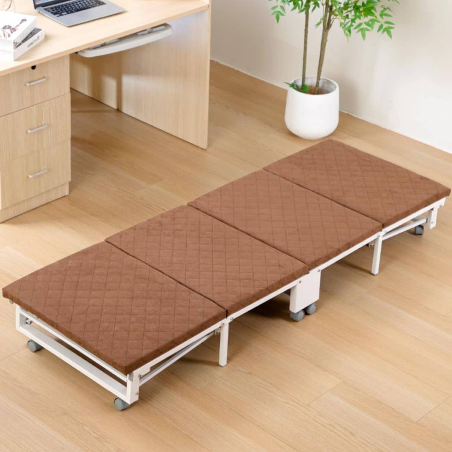 Stylish Multi-color Bed with Sturdy Steel Frame and Laminated Wood - Comfortable Foam and Soft Polyester Finish fcsnm-911