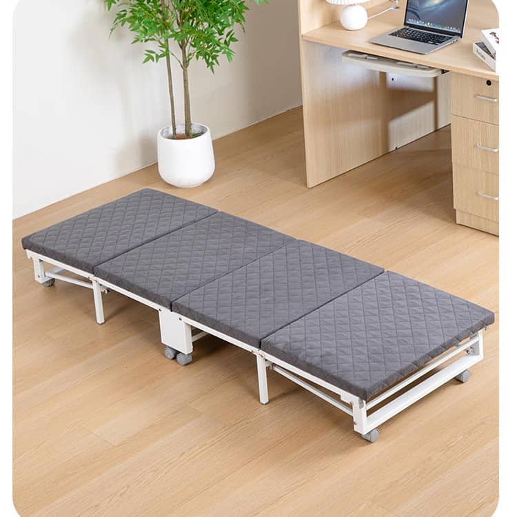 Stylish Multi-color Bed with Sturdy Steel Frame and Laminated Wood - Comfortable Foam and Soft Polyester Finish fcsnm-911