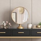 Sleek Round Glass Mirror for Modern Vanity Décor - Elegant Design & Timeless Style fcwz-2350