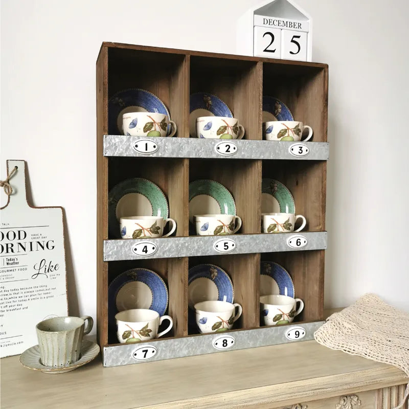 Rustic Chinese Fir Wooden Cabinet with Metal Accents - Compact and Versatile Storage Solution fcwz-2355