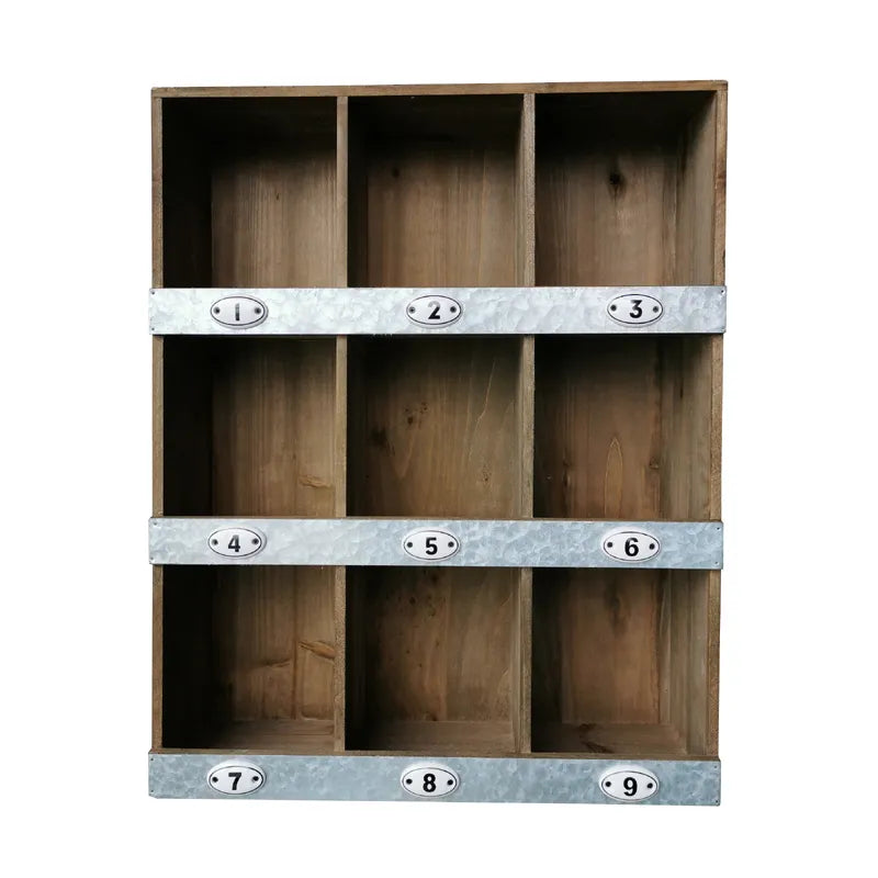 Rustic Chinese Fir Wooden Cabinet with Metal Accents - Compact and Versatile Storage Solution fcwz-2355