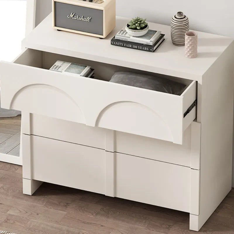 Sleek Modern White Cabinet with Solid Wood Density Board Design fcwz-2361