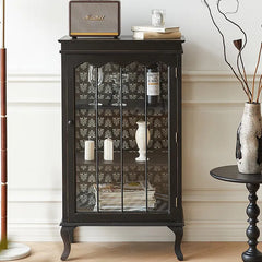 Elegant Display Cabinet with Pine-and-Glass Design for Stylish Home Decor fcwz-2365