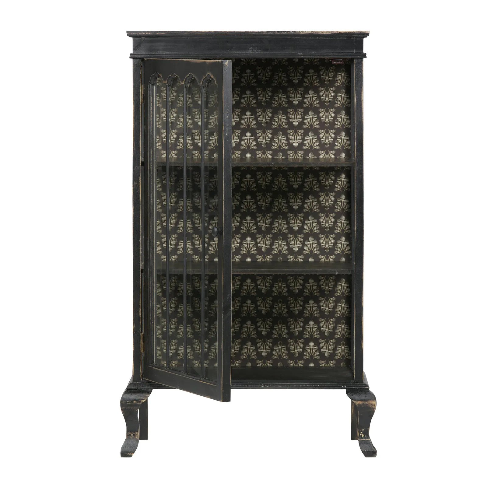 Elegant Display Cabinet with Pine-and-Glass Design for Stylish Home Decor fcwz-2365