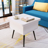 Mid-Century Modern Coffee Table, Stylish Beech Wood Multi-Layer Design fcx-2586