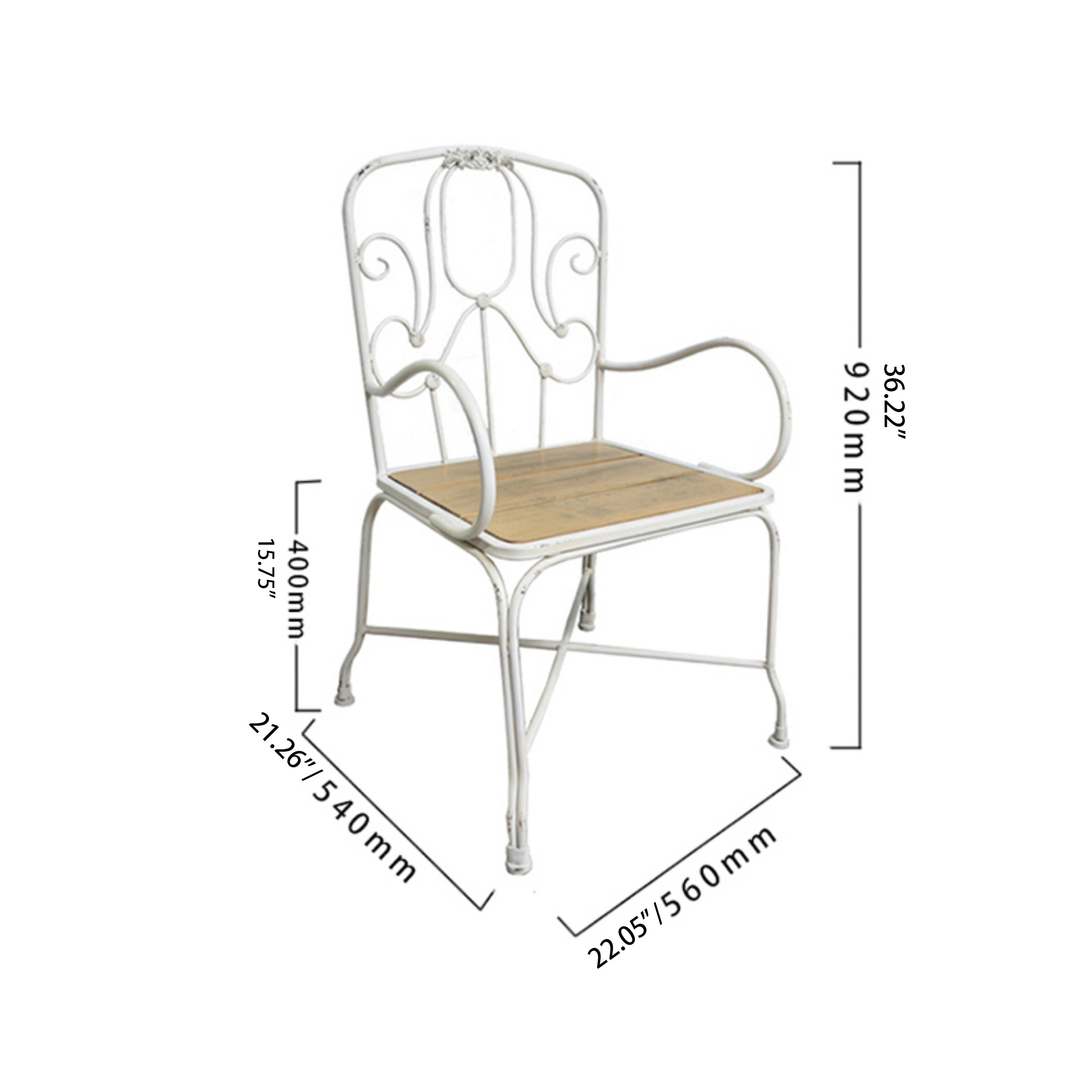 Premium Cedar Wood Chair - Elegant & Durable Seating Solution fczym-2311