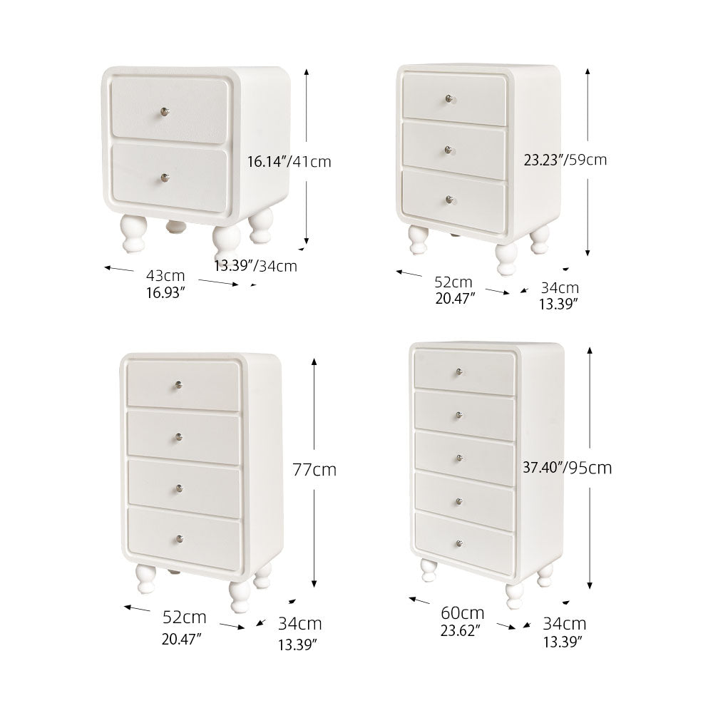 Solid Wood Nightstand - Elegant Nightstand Storage Solution fczym-2321