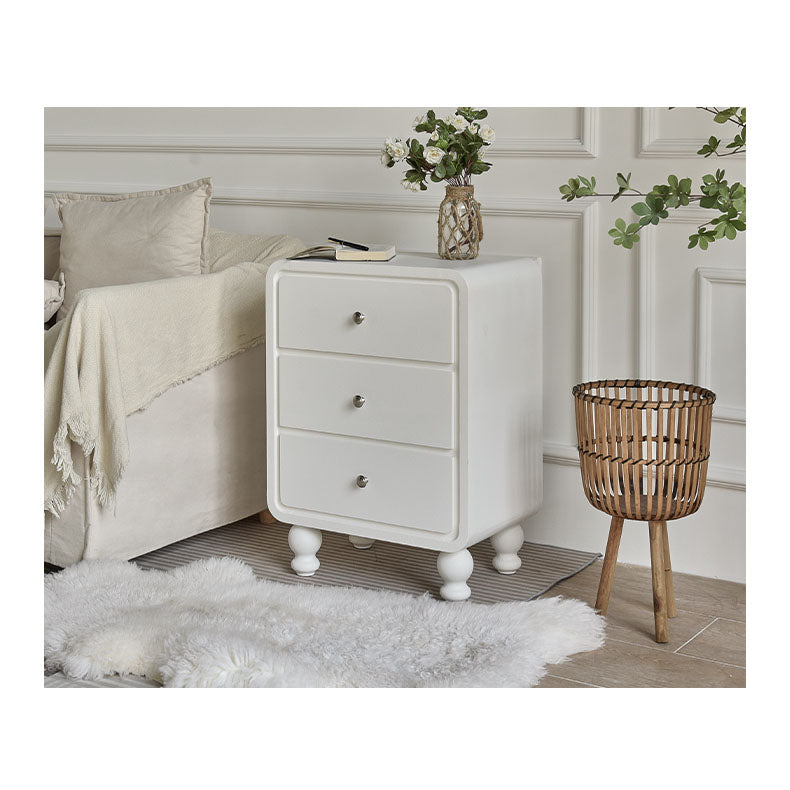 Solid Wood Nightstand - Elegant Nightstand Storage Solution fczym-2321