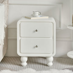 Solid Wood Nightstand - Elegant Nightstand Storage Solution fczym-2321