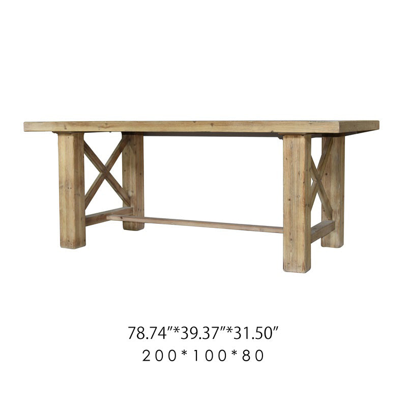 Premium Solid Wood Dining Table - Elegant & Durable Furniture Piece fczym-2336