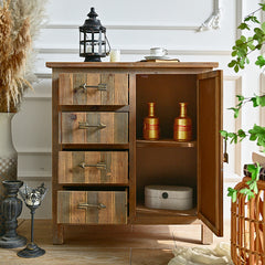 Handcrafted Cedar Wood Cabinet - Durable & Stylish Storage Solution for Your Home fczym-2338