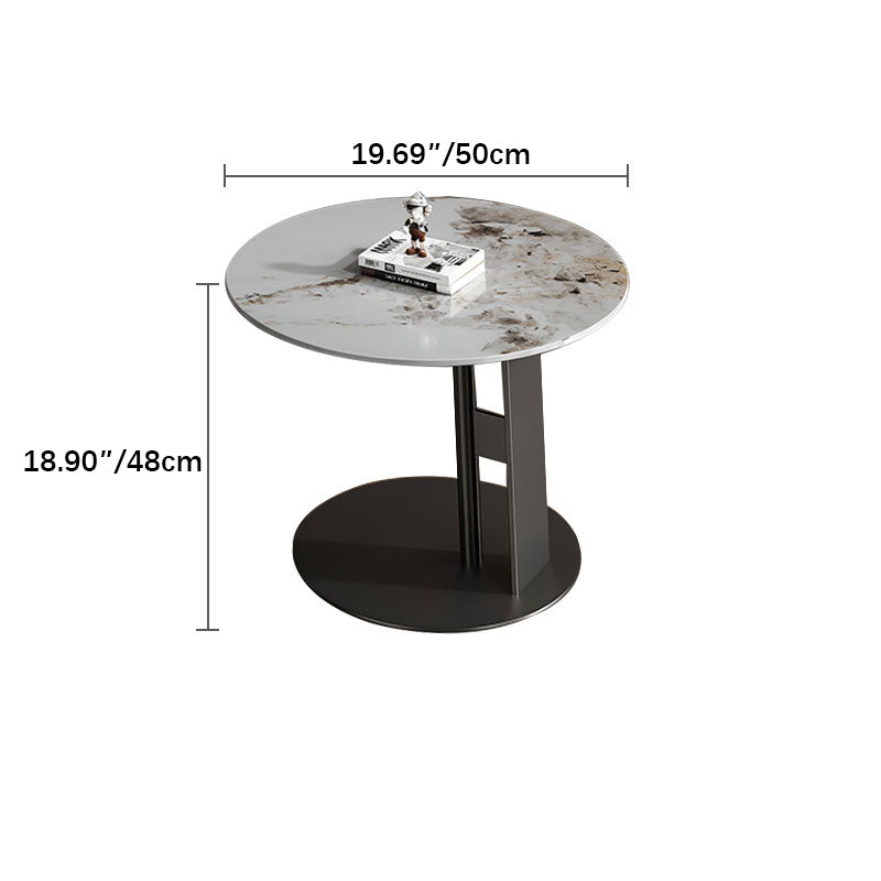 Sleek Sintered Stone & Stainless Steel Coffee Table - Modern Design for Elegant Living Spaces fdl-2599