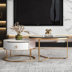 Modern Elegance: Sintered Stone Glass Coffee Table for Luxurious Living Rooms fel-1975