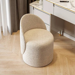 Elegant Solid Wood Accent Stool with Soft Fabric Upholstery fel-1977