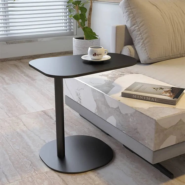 Modern Black Sintered Stone Coffee Table - Stylish and Durable Design for Any Space fel-1982