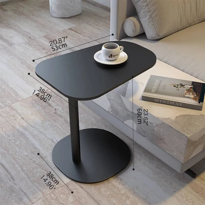 Modern Black Sintered Stone Coffee Table - Stylish and Durable Design for Any Space fel-1982