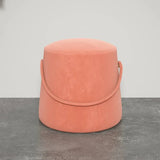 Stylish Cotton Linen Stools with Leather Strap – Perfect for Modern Living Spaces fel-1991