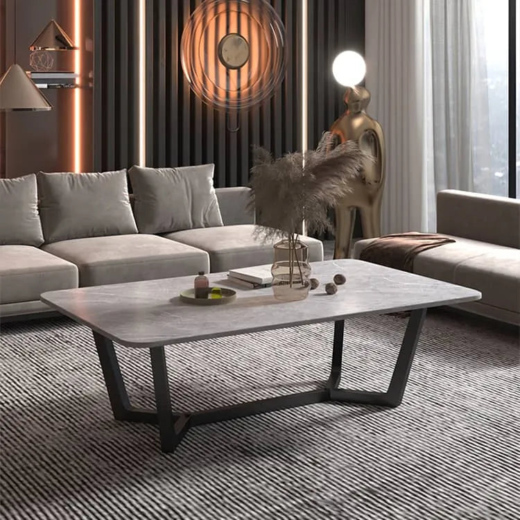 Stylish Sintered Stone Coffee Table for Modern Living Rooms fel-1992