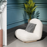 Cozy Sherpa Lounge Chair: Modern Comfort for Your Living Space fel-1996