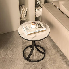 Luxurious Sintered Stone Coffee Table with Elegant Gold Base - Perfect for Modern Living Spaces fel-2006