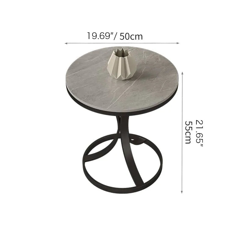 Luxurious Sintered Stone Coffee Table with Elegant Gold Base - Perfect for Modern Living Spaces fel-2006